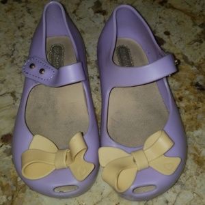 Mini Melissa girls dress shoes sz 24 USA 8